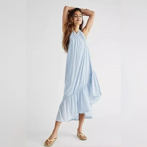 Free People Beach Convertible Wrap Maxi Skirt EUC - Picture 2 of 7